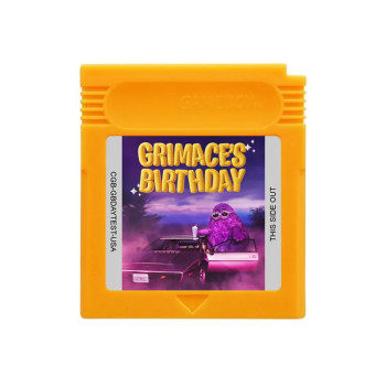 McDonald's Grimace's Birthday Gameboy Color Cartridge